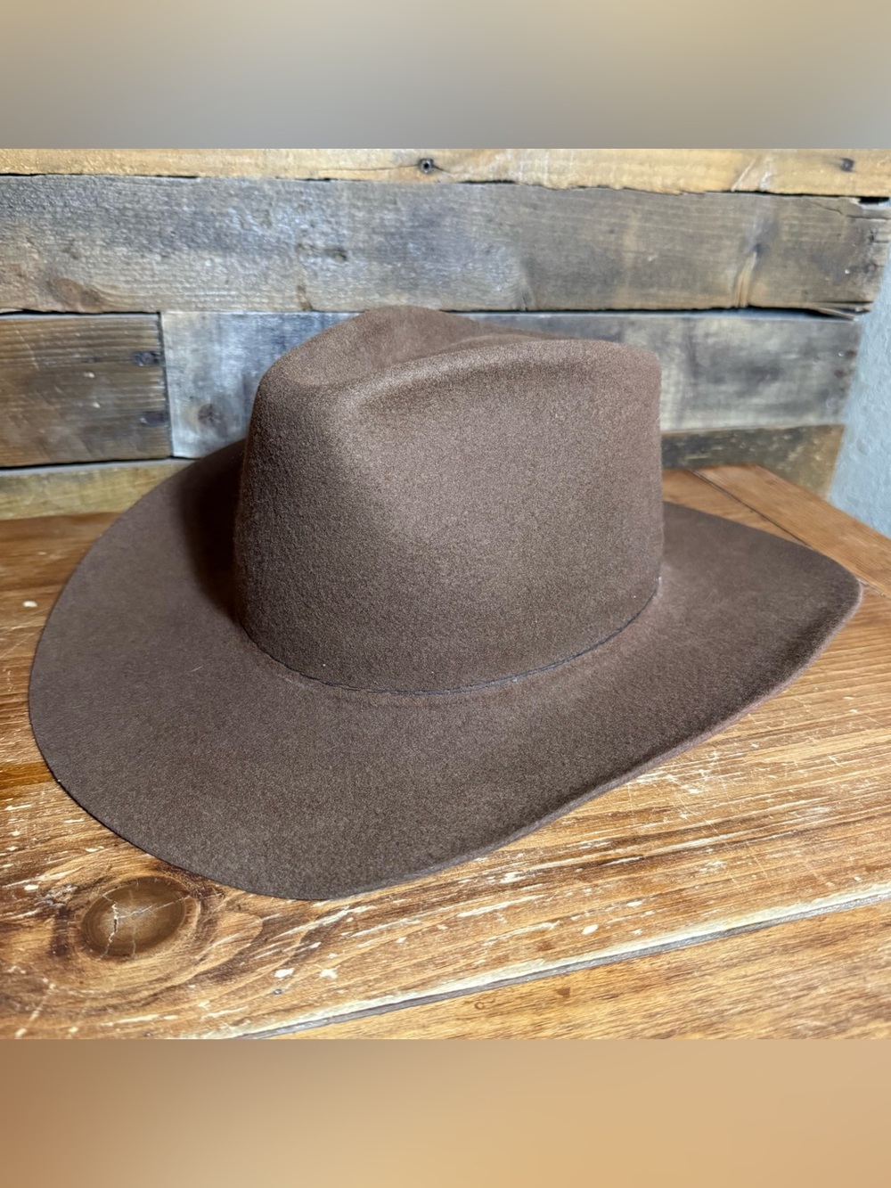 Vintage Stetson Stallion Mesa Tan Brown XX Premium Felt Wool Cowboy Hat Size 7.5